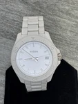 Fossil Retro Traveler White Out Wrist Watch Miyota 2415 AM4447 Analog WR10 44MM. Fixed Price $39.95.