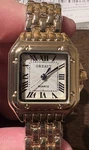 Grealy W125 Women Jewel On Crown Tank Style Gold Quartz 25MM Watch. Fixed Price $13.00.