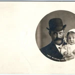 C1910S Washington, Ia Rppc Gentleman Cute Baby Girl Real Photo Bowler Frey A162. Fixed Price $7.88.