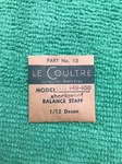 Jaeger Lecoultre Balance Staff Cal. 12 1/2 449-450 Part 723 13, Nos. Fixed Price $23.99.
