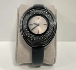 Swarovski Crystalline Oval Gunmetal, Stainless, 1700 Crystals Watch. New. Fixed Price $229.00.