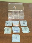 Vtg Watch Parts Lot 7 Crystals & Screws Elgin Longines Bulova Hamilton. Fixed Price $19.95.