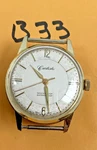 Men Carlisle Henriline Watch Co. Swiss EB8020 Running Spares Repair Read. Fixed Price $24.99.