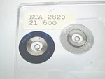 Eta 2820, Two Original New Automatic Mainsprings With Schlepp Feder 2870. Fixed Price $28.00.