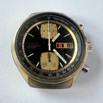 Seiko 6138-8030 Automatic Chronograph Watch Vintage Mens Black Dial 21 Jewels. Fixed Price $450.00.