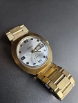 Zodiac Sst 36000 Hibeat Day-date Gold Tone W/ Vintage Speidel Bracelet; Estate. Fixed Price $400.00.