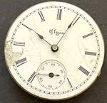 Antique 1896 Elgin Grade 109 Pocket Watch Movement Running Ticks 0S 7J Usa. Fixed Price $29.95.