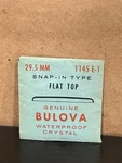 G&s Watch Replacement Crystal Bulova 1145E-1 Flat Top 29.5MM Nos Part Vintage. Fixed Price $11.95.