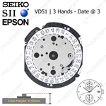 Genuine Seiko Sii Epson VD51 Watch Movement Japan 3 Hands, Date. Fixed Price $29.60.