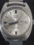 Vtg Benrus Voyager Automatic Watch 34MM Date Stainless Swiss. Fixed Price $119.00.