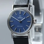 Vintage 1975 Omega Deville CAL.625 Blue Dial Hand Manual 21MM Women's Watch. Fixed Price $259.99.