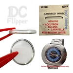 Caravelle 11UKACB Watch Crystal 820AW 30.7 Mm White Ring Case Nos Read!. Fixed Price $24.99.