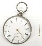 Antique Silver Tobias Key Wind Pocket Watch 13 Jewel Runs Minute Hand Is Off.. Fixed Price $190.00.