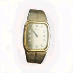 Longines Gold Rectangular Wristwatch Diamond Markers Metal Bracelet Analog. Fixed Price $225.00.