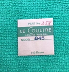 Jaeger Lecoultre Cal. 845 Part 358, Nos. Fixed Price $23.99.