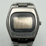 Seiko 0532-5009 Lc Quartz Digital Watch 38MM Stainless Steel Parts & Repair Vtg. Fixed Price $49.99.