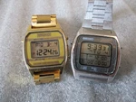 Vtg Seiko Digital Watch (2) Running Man A714-5009/A904-5199 Lcd Chrono-new Batts. Fixed Price $239.95.