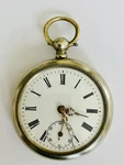 Antique Swiss Pocket Watch Larga Depose Key Wind Serviced Working C1900 + Chain. Fixed Price $177.99.