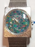 Longines-wittnauer Cal 528 Beautiful Opal Mosaic 17 J Unisex Swiss Mesh Watch. Fixed Price $1940.00.