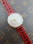 Longines Chronograph Calibre 30 Pink Gold 18 Kt Case Swiss Made. Fixed Price $9188.49.