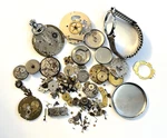 Various Pocket/wrist Watch Parts For Steampunk/crafts - Mixed Lot 5OZ. Fixed Price $10.00.