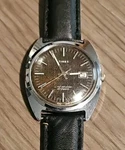 Vintage 1977 Timex Automatic Men's Watch 47552 03277 Textured Dial Face. Fixed Price $75.00.