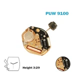 Puw 9100 Vintage Swiss Made Watch Movement Without Disk, 3 Hands. Fixed Price $27.50.