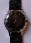 1960S Elgin Sportsman 17 Jewel Black Dial Swiss Watch !! 823 Runs Fine. Fixed Price $59.95.