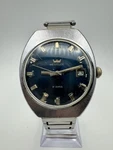 Vintage Westclox 17 Jewels Manual Wind Blue Dial Cushion Case Mens Watch. Fixed Price $55.99.
