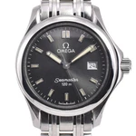Discount Omega Seamaster 2571.43 Date 120M Ss Gray Dial Ladies Watch A#143913. Fixed Price $659.40.