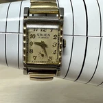 Vintage Gruen 17 Jewel Manual Wind Watch With Gold Filled Stretch Band Runs Slow. Fixed Price $60.00.
