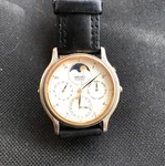 80S Seiko 7F39-6029 Two-tone Moonphase Multi-calendar Men Watch. Fixed Price $289.48.