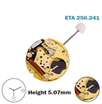 Eta 256.241 Quartz Movement-with Dial-white Disk 3-H:5.07MM-SMALL Seconds AT6. Fixed Price $105.00.