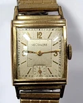 Lecoultre 11LO 17 Jewels Mechanical 10K Gold Filled Stretch Band Watch. Fixed Price $699.00.