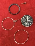 Seiko 7T32B Chronograph Dial Bezel Rings Crown Hands Parts 7T32-6L58. Fixed Price $69.75.