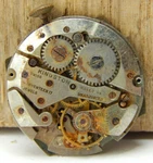 Vintage Kingston 17 Jewel Men's Wrist Watch Movement With Dial Hand Crown. Fixed Price $39.00.