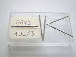 Eta 2671, 2641, 2651, 2661, 2677; Five (5) New Stems #401/3, Swiss.. Fixed Price $30.00.