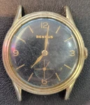 Rare Vintage Benrus Black Dial 17 Jewels Swiss Made Manual Wind Men's Watch. Fixed Price $85.00.