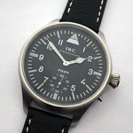 Rare Big Swiss Military Wristwatch Iwc Schaffhausen Steel Case Pilots WW2. Fixed Price $1550.00.