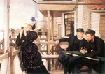 The Daughter Of Master By James Tissot Giclee Fine Art Print Repro On Canvas. Fixed Price $49.95.