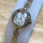 Vtg Caravelle-bulova Hand Wind Swiss Watch Lady Gold Tone Stretch Band Cocktail. Fixed Price $23.79.