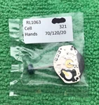 Genuine Ronda RL1063 Watch Movement, Swiss Parts, Hands, Nos. Fixed Price $12.79.