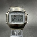 Seiko Alba Watch Men 39MM Digital Silver Tone Alarm Chrono Y735-4A20 New Battery. Fixed Price $69.99.