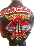 1994 Nhl Ny Rangers Stanley Cup Champions Jacket Xl Jeff Hamilton Coat Black/red. Fixed Price $745.00.
