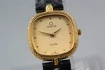 Near Mint Omega De Ville CAL.1375 Gold Dial Quartz Women's Watch From Japan. Fixed Price $399.90.