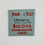 Nos Genuine Bulova, Caliber 9AB Part Number 53, 1 Mainspring With Safety. Fixed Price $9.99.