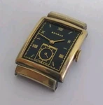 1940'S Benrus Hooded Lug Black Dial Watch AX11 Movement Good Balance. Fixed Price $79.00.