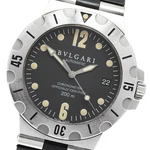 Bvlgari Diagono Scuba SD38S Date Black Dial Automatic Men's Watch 950172. Fixed Price $918.00.