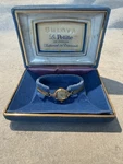 Vintage Bulova Petite 23 Jewels 10K Gold Ladies Watch W/ Original Box Works. Fixed Price $200.00.