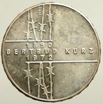 1992 Switzerland Gertrud Kurz Barbed Wires Silver 20 Francs Swiss Coin I101409. Fixed Price $658.20.